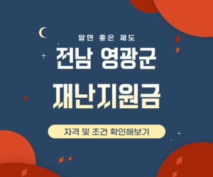 영광군 재난지원금 썸네일이미지