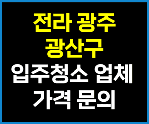 광주 광산구 입주청소