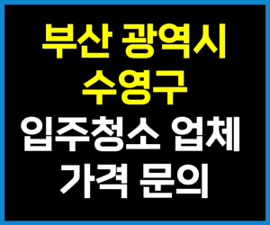 부신 수영구 입주청소