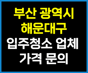 부산 해운대구 입주청소